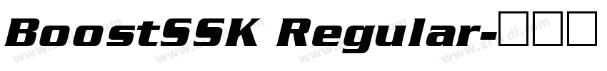 BoostSSK Regular字体转换